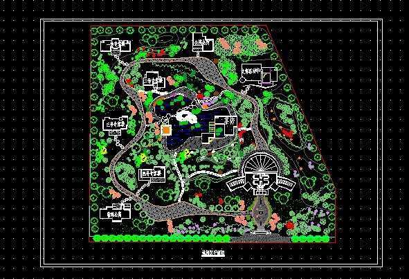 某休闲区园林规划平面图免费下载 - 园林绿化及施工 - 土木工程网